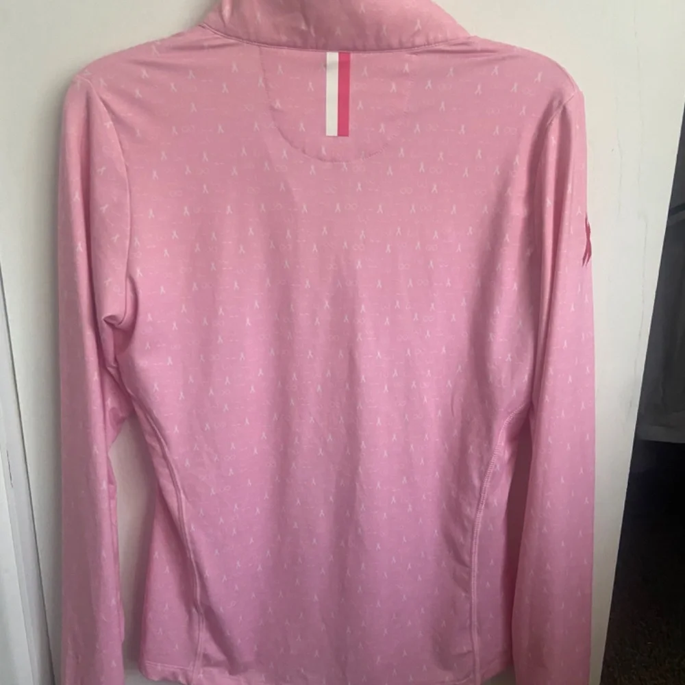 Rhoback quarter zip breast cancer pink women small - Picture 3 of 5